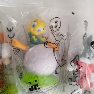 Lote 3 Figuras Looney Tunes Burger King