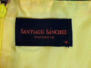 Santiago Sánchez Vestido de Gasa Multicolor T. 40