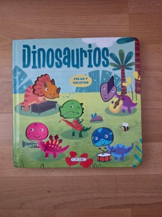 Libro infantil Dinosaurios. Pulsa y escucha