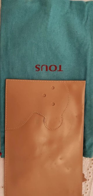 Bolso de mano Tous beige de piel