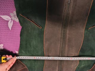 Chaqueta ante piel natural cuello borrego