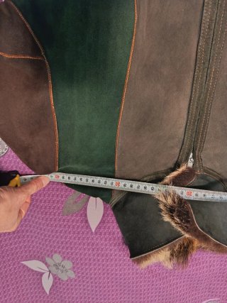 Chaqueta ante piel natural cuello borrego