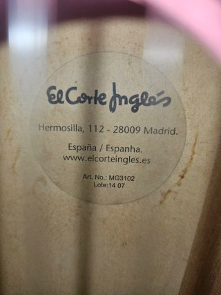 Guitarra Española El corte inglés Infantil Rosa
