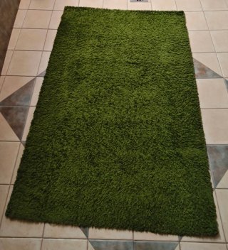 Alfombra verde 230x160