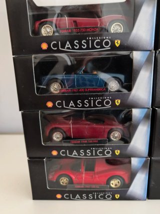 Colección 8 Coches Ferrari Clásicos Shell