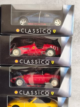 Colección 8 Coches Ferrari Clásicos Shell