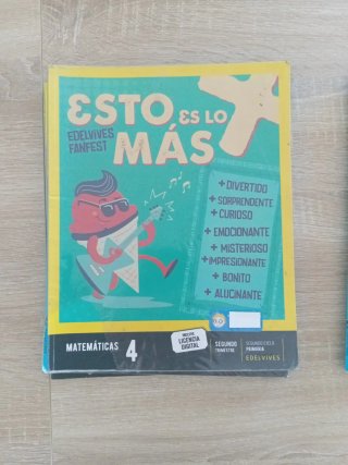 Matemáticas 4, Segundo Ciclo Primaria, Edelvive...