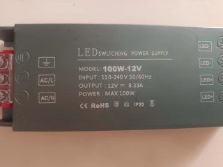 Fuente Alimentación LED 100W 12V 8,33A