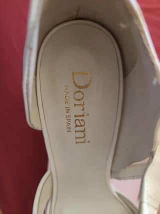 Zapatos Doriani Glitter Pearl Blanco Talla 40