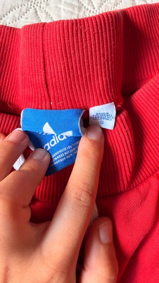 Pantalón chándal Adidas Rojo