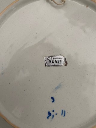 Vajilla de jarra y tazas cerámica árabe Granada
