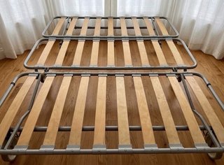 Sillón/cama plegable metal y madera