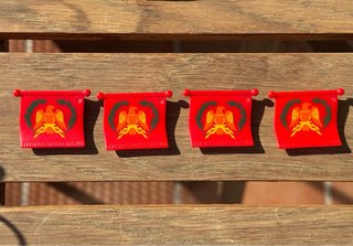 PLAYMOBIL Estandarte Romano Bandera Lote x 4