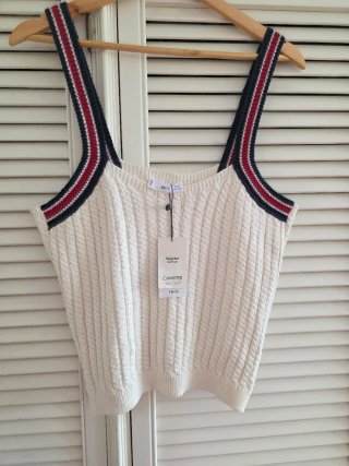 Top de punto trenzado Mango XL 42 44
