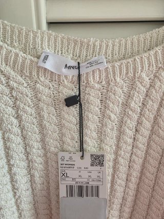 Top de punto trenzado Mango XL 42 44