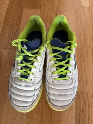 Zapatillas Fútbol Sala Adidas Blancas y Verdes