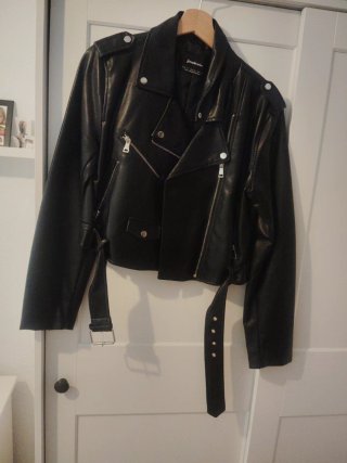 Chaqueta Stradivarius Negra Talla XL