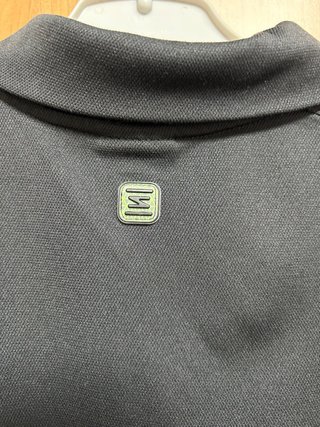 Nike Polo Black Green Retro Sport Style