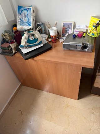 Cama nido con mesa y zapatero