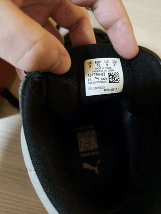 Puma Caven Mid SD Emb Negras Gris Talla 42