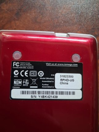 Disco Duro Externo Iomega eGo 500 GB Rojo
