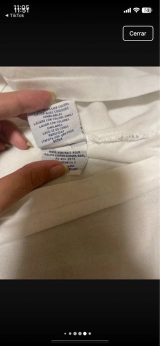 Camiseta Polo Ralph Lauren Blanca Manga Corta