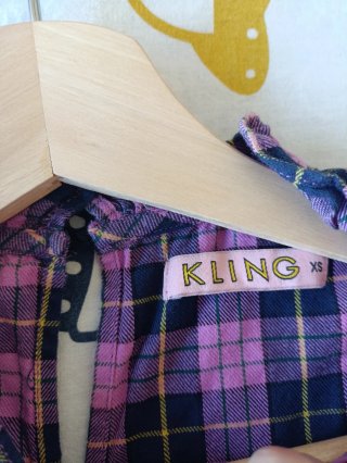 Camiseta cuadros Kling Talla xs