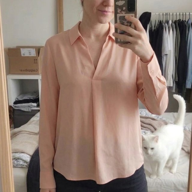 Blusa rosa pastel fluida Iwie (Upim) Talla XXL
