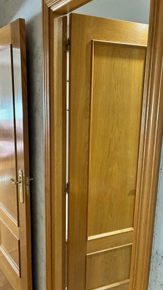 Conjunto de 8 puertas provenzal roble
