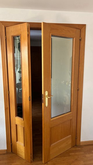 Conjunto de 8 puertas provenzal roble