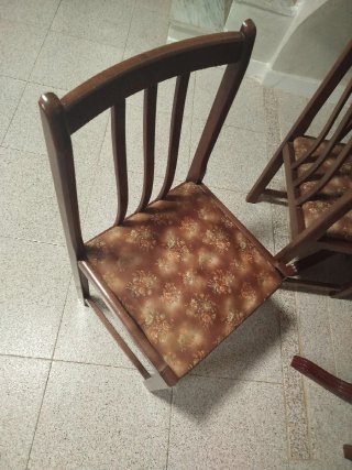 Mesa comedor madera y 6 sillas
