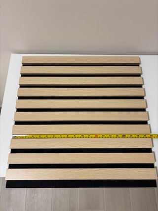Set 3 Pannelli Decorativi a Doghe Legno Rovere Chi