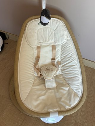 Hamaca Columpio Bebé Madera y Tela