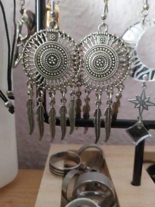 Pendientes Atrapasueños Plumas
