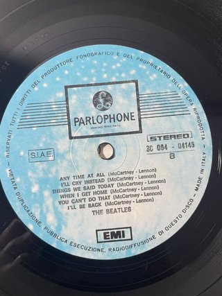Vinilo Beatles A Hard Day's Night Italia ERRATA