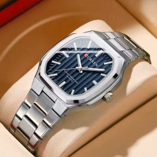 Reloj Curren Hombre Azul y Plateado