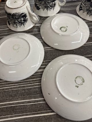 Lote 3 Tazas con Plato La Cartuja Sevilla