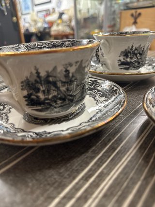 Lote 3 Tazas con Plato La Cartuja Sevilla