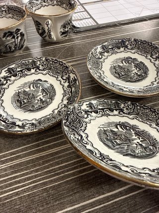 Lote 3 Tazas con Plato La Cartuja Sevilla