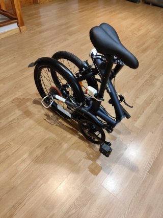 Bicicleta plegable B'TWIN Tilt 500 Azul.
