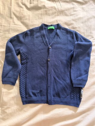 Casaco Benetton azul 12/24 meses