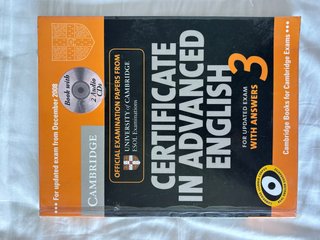 Libro Certificate in advanced English Cambridge