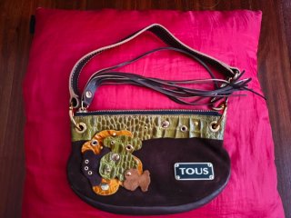 Bolso TOUS vintage - Piel con parches troquelados
