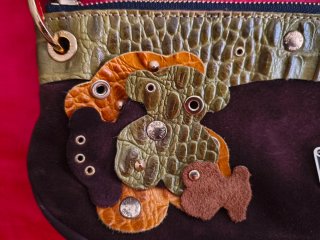 Bolso TOUS vintage - Piel con parches troquelados