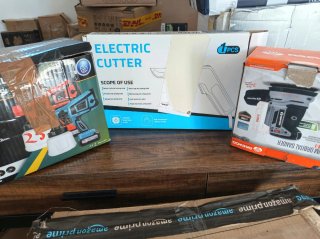 Kit Cúter Eléctrico, Lijadora Orbital y Pistola Pi