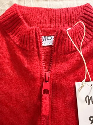 Casaco malha MO vermelho 18/24 meses