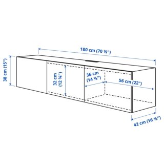 Mueble TV Besta 180 cm