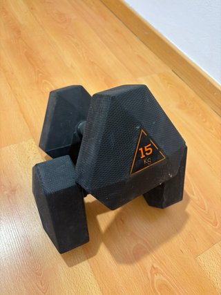 Mancuernas hexagonales de 15 kg