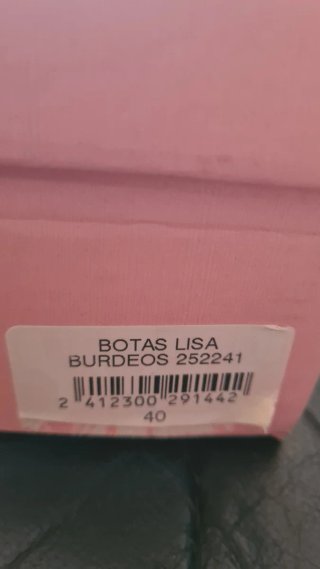 Botas altas granates