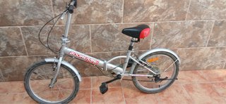 Bicicleta Plegable Boomerang Plata